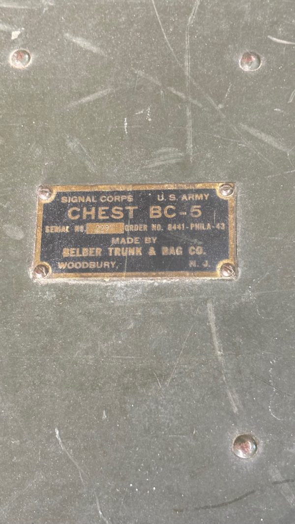 Coffre US CHEST BC-5 Géneral Merlin 1943 – Image 18