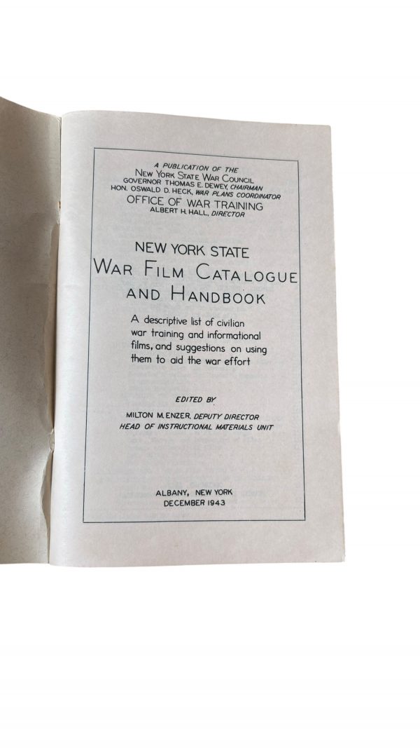 War Film Catalogue and Handbook 1943 Nominatif – Image 2