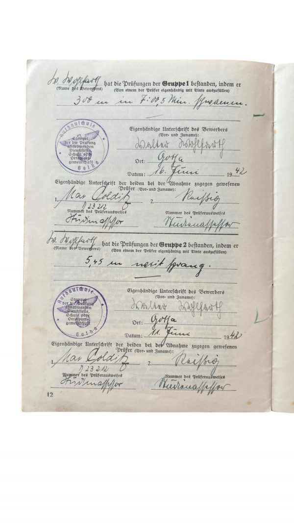 Ensemble Reichssportabzeichen 1942 Hitlerjugend – Image 5