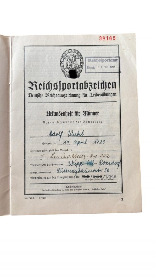 Ensemble Reichssportabzeichen 1942 – Image 3