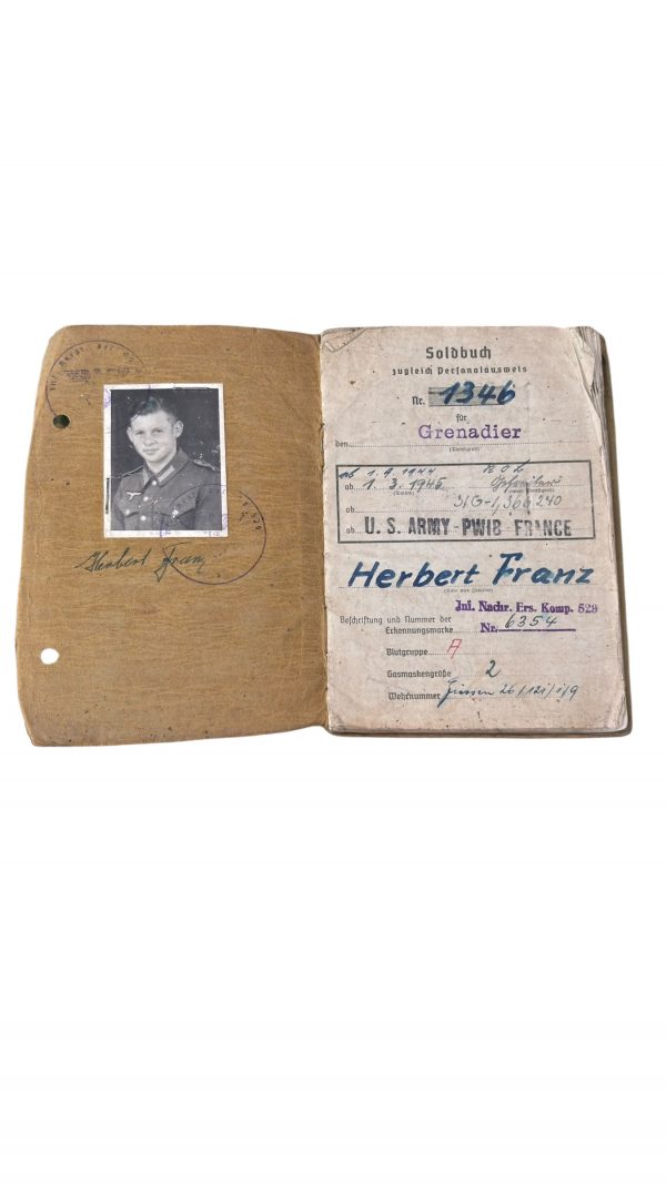 Soldbuch Transmission POW France – Image 2