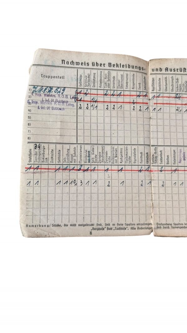 Soldbuch Transmission POW France – Image 7