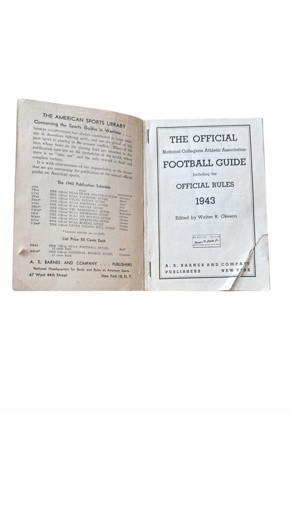 The Official 1943 Football Guide – Image 3