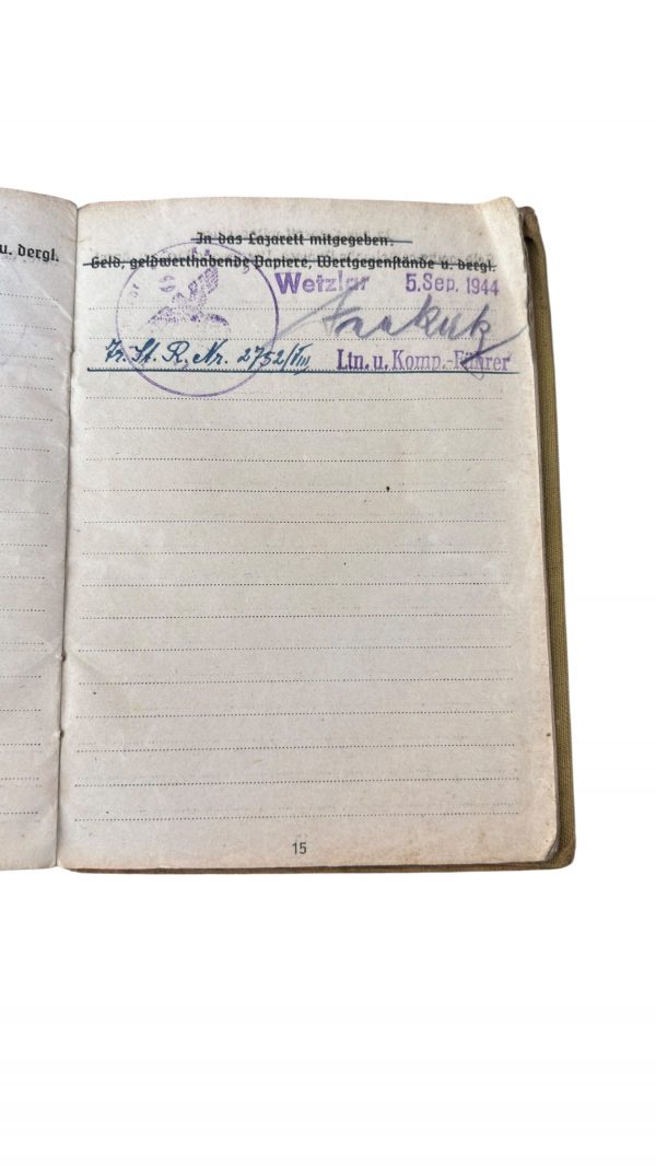 Soldbuch Transmission POW France – Image 13