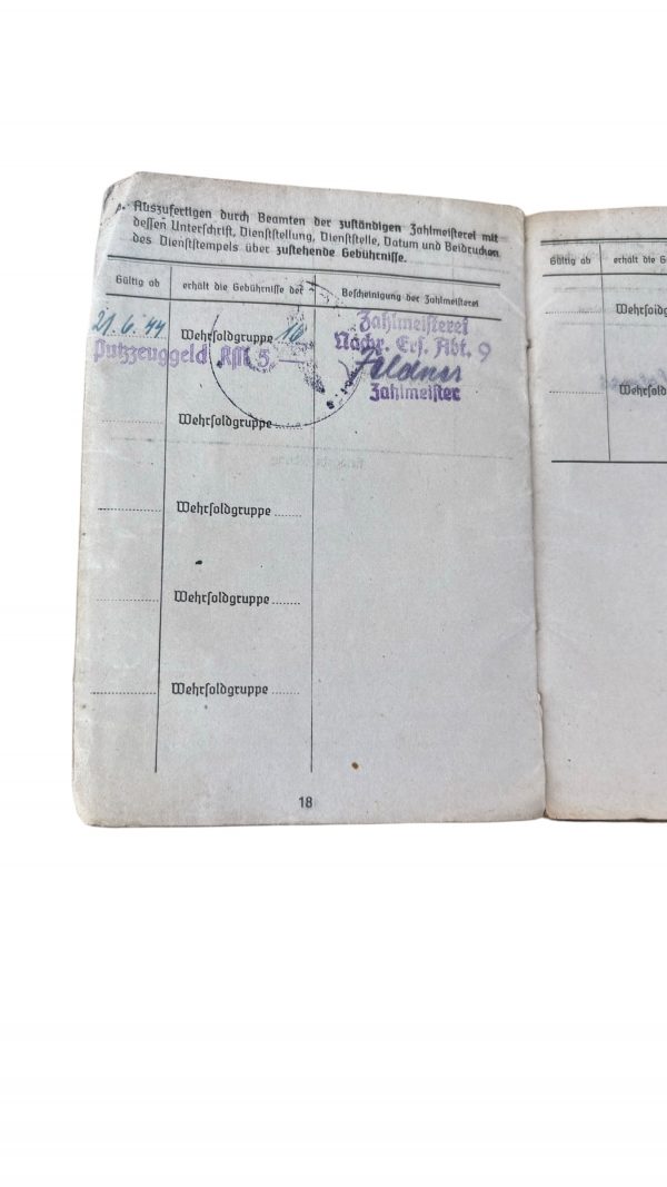 Soldbuch Transmission POW France – Image 14