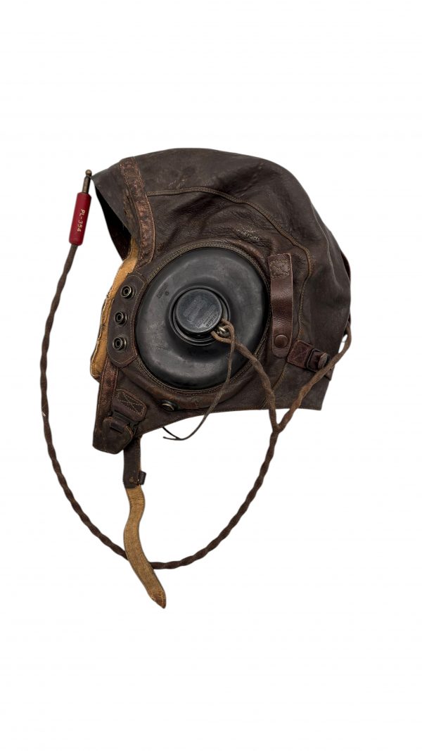Bonnet de vol USAAF type A-11 avec écouteurs ANB-H-1 – Image 3