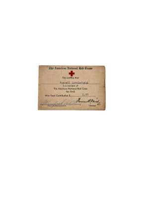 Carte de membre American National Red Cross (1943)