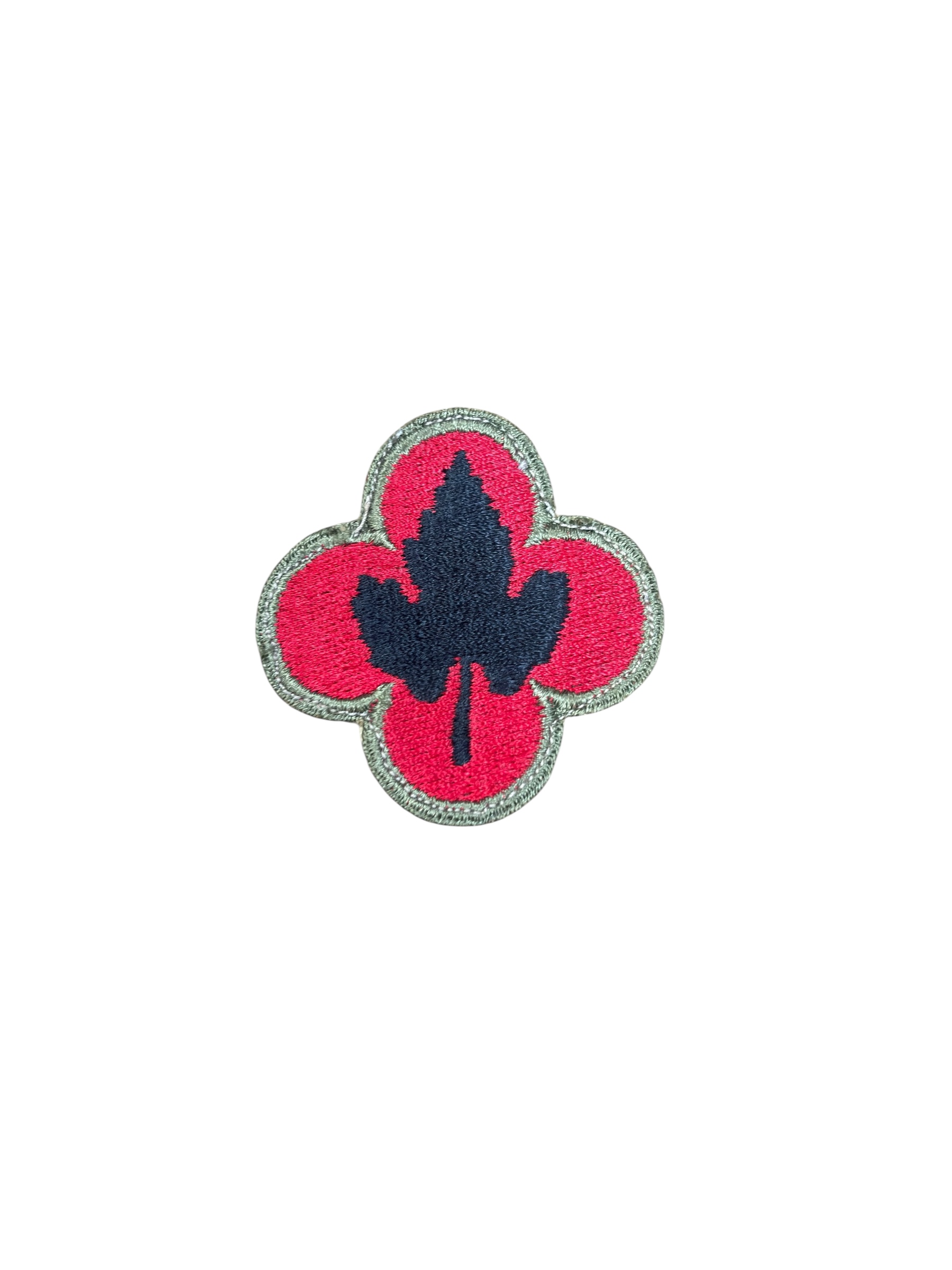 Patch 43e division d'infanterie dos vert
