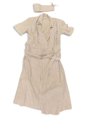 Robe Seersucker Nominative + Coiffe Nurse WWII