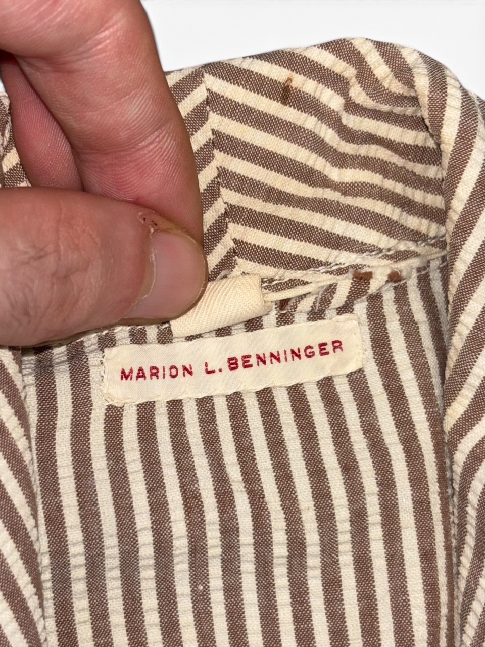 Robe Seersucker Nominative + Coiffe Nurse WWII – Image 6