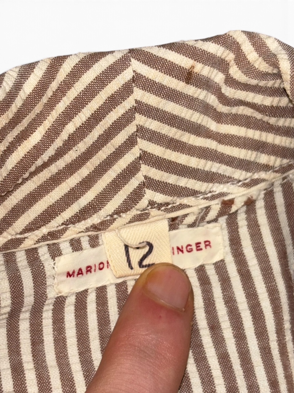 Robe Seersucker Nominative + Coiffe Nurse WWII – Image 7