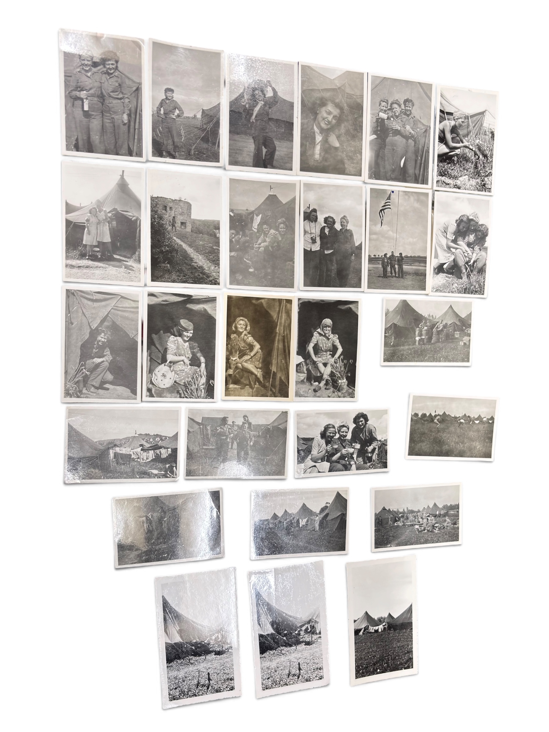 Gros Lot Photo Nurse Campement Médical WWII