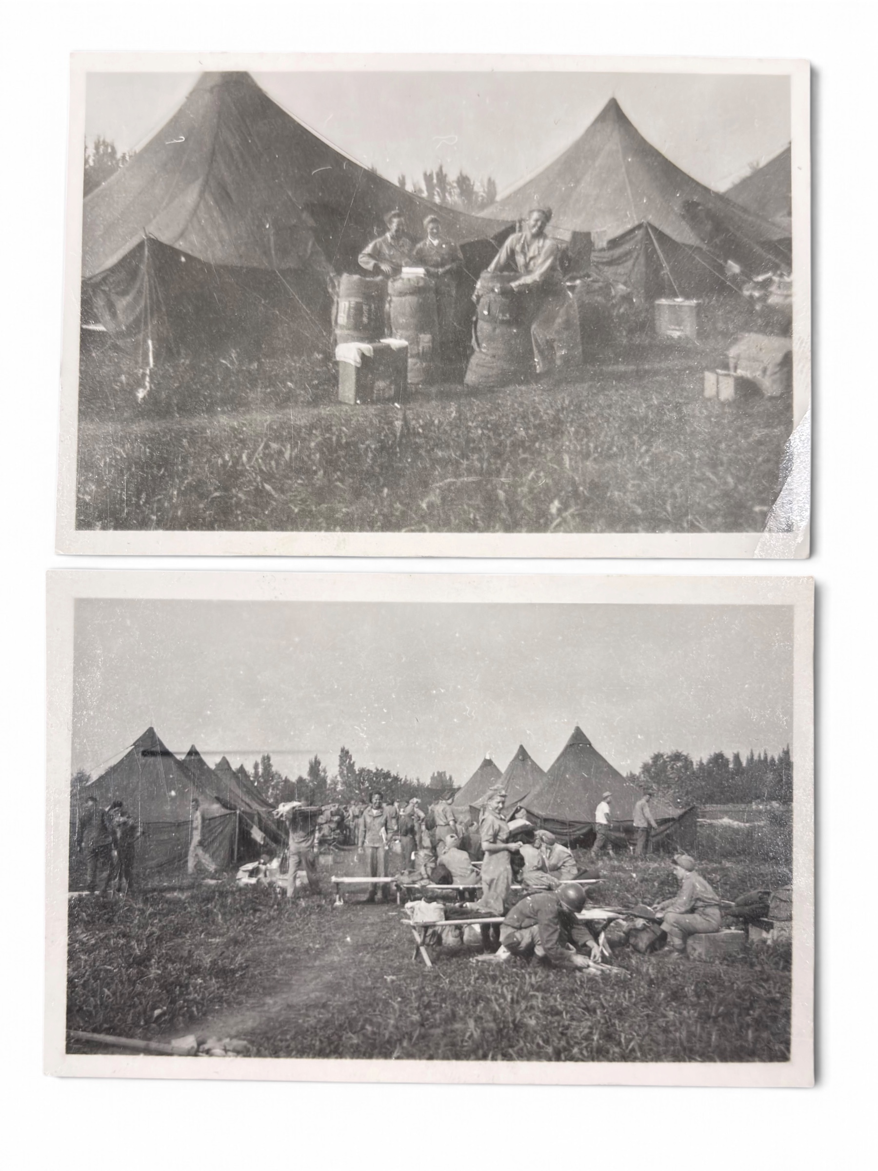 Gros Lot Photo Nurse Campement Médical WWII – Image 8